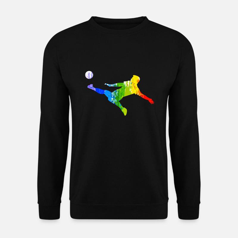 Bunter Fußballer - Unisex Pullover - Schwarz