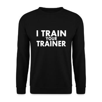 I train your trainer - Unisex Pullover - Schwarz - Vorne - Alina (178cm) & Michal (187cm)