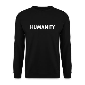 Humanity - Unisex Sweatshirt - black - Front - Alina (178cm) & Michal (187cm)
