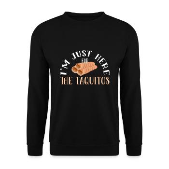 Taquito Mexican Food Tacos - Unisex Sweatshirt - black - Front - Alina (178cm) & Michal (187cm)