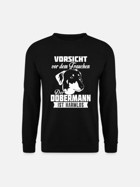 DOBERMANN HÄNGEOHREN - Unisex Pullover - Schwarz