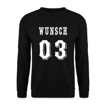 wunsch 03 - Unisex Pullover - Schwarz - Vorne - Alina (178cm) & Michal (187cm)
