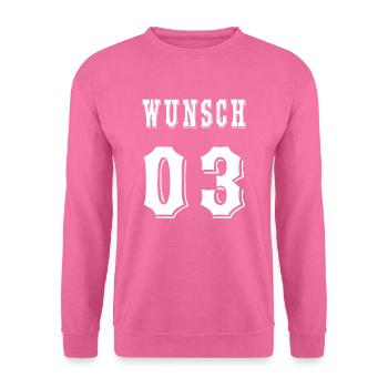 wunsch 03 - Unisex Pullover - Pink - Vorne