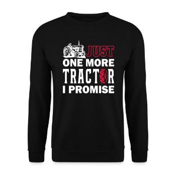 Just One More Tractor - Sweat-shirt Unisexe - noir - Devant - Alina (178cm) & Michal (187cm)