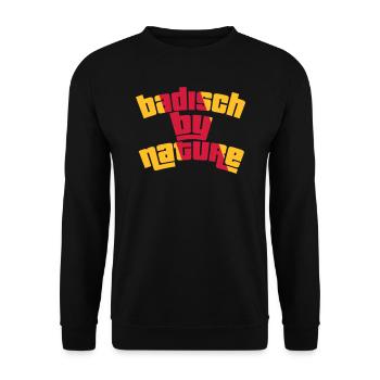 Badisch by nature - Unisex Sweatshirt - black - Front - Alina (178cm) & Michal (187cm)