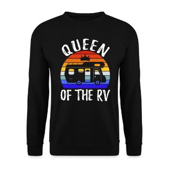 Königin des RV III - Unisex Pullover - Schwarz - Vorne - Alina (178cm) & Michal (187cm)