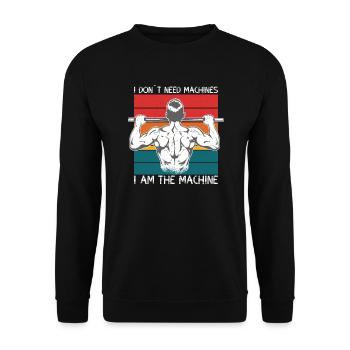 Je suis une machine à cathéniser - Sweat-shirt Unisexe - noir - Devant - Alina (178cm) & Michal (187cm)