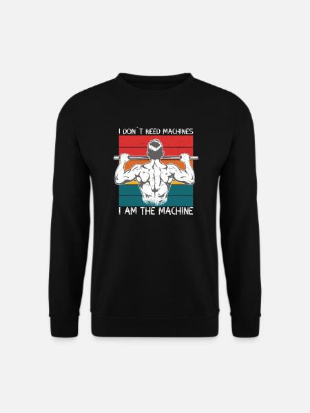 Ich bin eine Maschine Calisthenics - Unisex Pullover - Schwarz