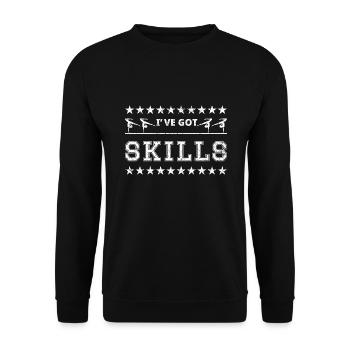Gymnastique Gymnastique Gymnastes - Sweat-shirt Unisexe - noir - Devant - Alina (178cm) & Michal (187cm)