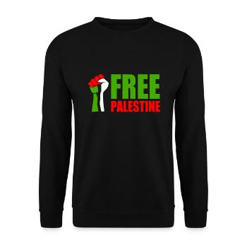 Free palestine - Sweat-shirt Unisexe - noir - Devant - Alina (178cm) & Michal (187cm)