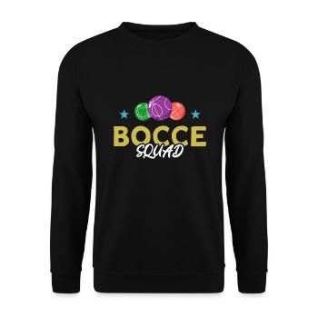Boccia Boule Petanque - Unisex Pullover - Schwarz - Vorne - Alina (178cm) & Michal (187cm)