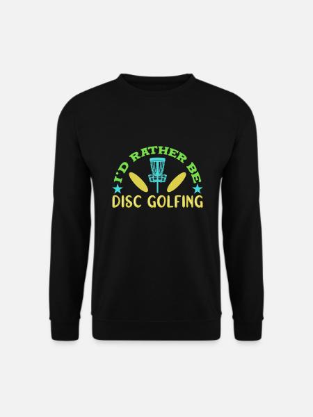 Disc Golf Frisbee - Unisex Sweatshirt - black
