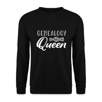Généalogiste - Sweat-shirt Unisexe - noir - Devant - Alina (178cm) & Michal (187cm)