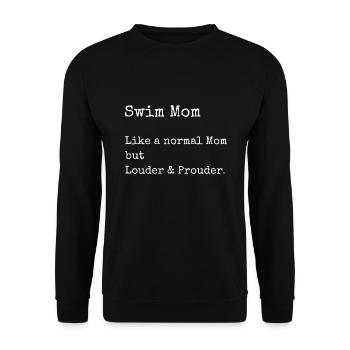 Swimming Swimmers - Unisex Sweatshirt - black - Front - Alina (178cm) & Michal (187cm)