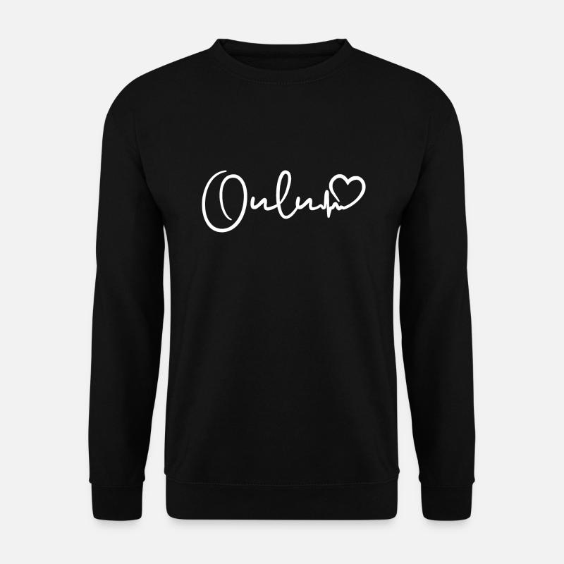 Oulu heartbeat - Unisex Sweatshirt - black