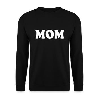 Mom - Unisex Pullover - Schwarz - Vorne - Alina (178cm) & Michal (187cm)