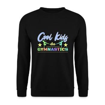 Gymnastique Gymnastique Gymnastes - Sweat-shirt Unisexe - noir - Devant - Alina (178cm) & Michal (187cm)