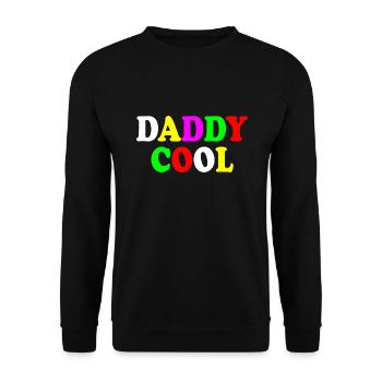 Daddy cool - Unisex Pullover - Schwarz - Vorne - Alina (178cm) & Michal (187cm)