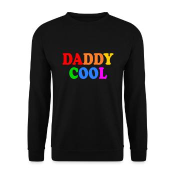 Daddy cool - Unisex Sweatshirt - black - Front - Alina (178cm) & Michal (187cm)