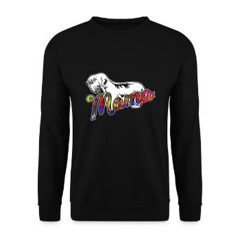 Sealyham Terrier Sealyham Terrier Mama - Unisex Sweatshirt - black - Front - Alina (178cm) & Michal (187cm)