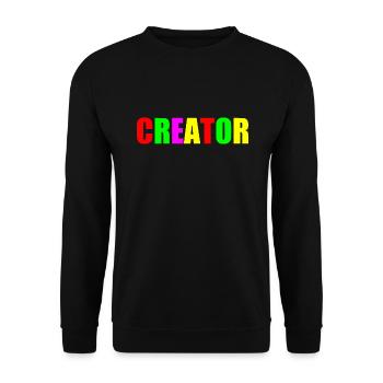 Creator - Sweat-shirt Unisexe - noir - Devant - Alina (178cm) & Michal (187cm)