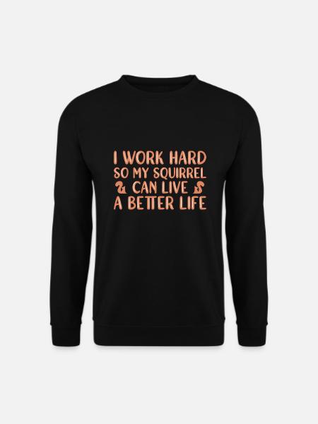 Squirrel - Unisex Sweatshirt - black