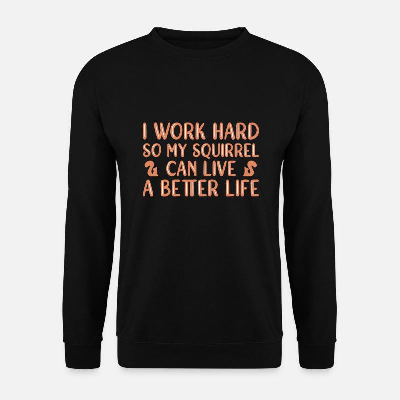 Squirrel - Unisex Sweatshirt - black