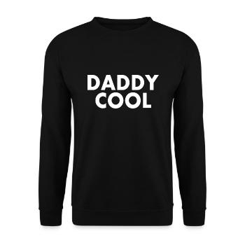 Daddy cool - Unisex Sweatshirt - black - Front - Alina (178cm) & Michal (187cm)
