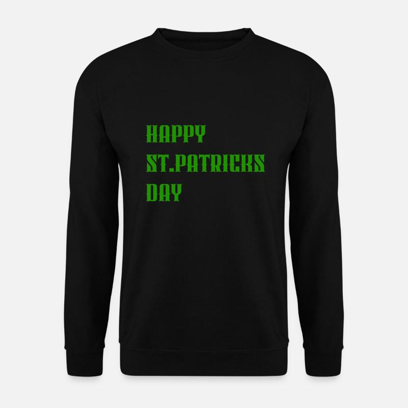 « Joyeuse Saint-Patrick » Vert - Sweat-shirt Unisexe - noir
