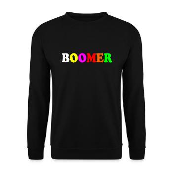 Boomer - Unisex Pullover - Schwarz - Vorne - Alina (178cm) & Michal (187cm)