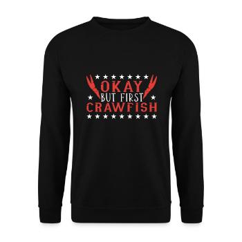 Langusten Languste - Unisex Pullover - Schwarz - Vorne - Alina (178cm) & Michal (187cm)
