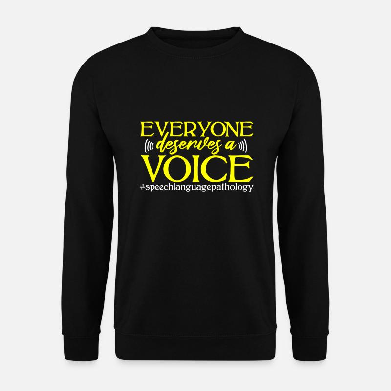 Logopäde Sprachtherapie Sprachtherapeut - Unisex Pullover - Schwarz