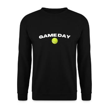Jour de match Tennis - Sweat-shirt Unisexe - noir - Devant - Alina (178cm) & Michal (187cm)