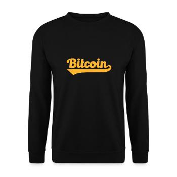 Bitcoin - Unisex Pullover - Schwarz - Vorne - Alina (178cm) & Michal (187cm)