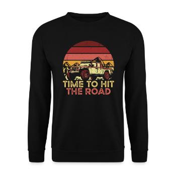 Kfz-Mechatroniker Autowerkstatt Werkstatt Auto - Unisex Pullover - Schwarz - Vorne - Alina (178cm) & Michal (187cm)