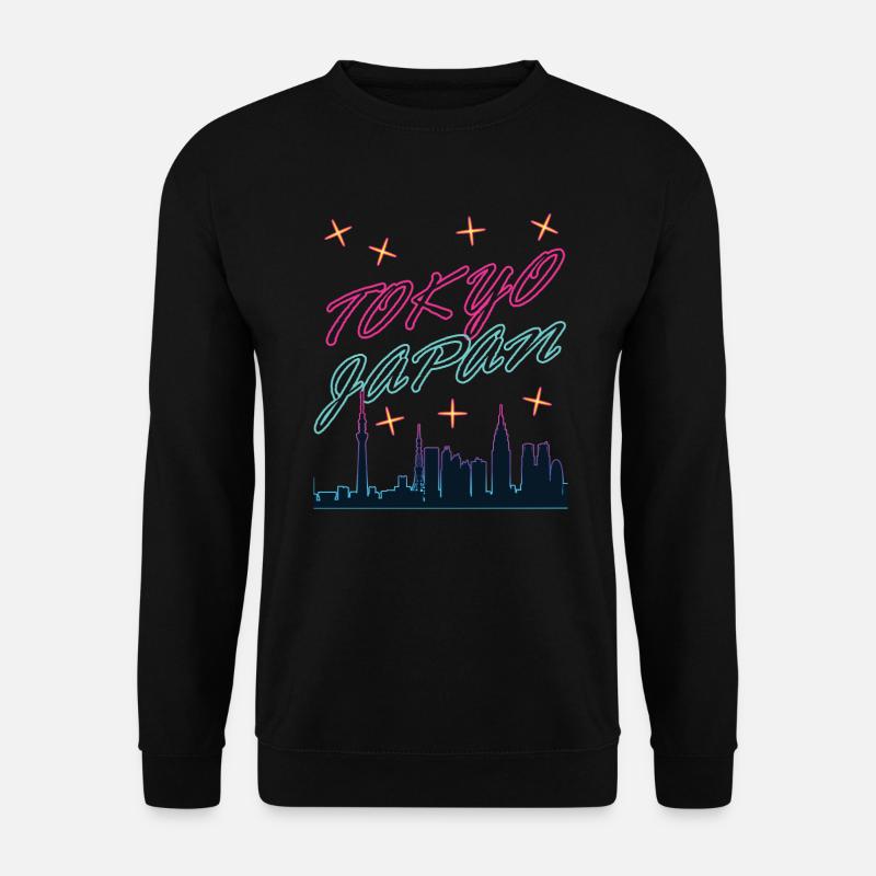 Japan Tokyo Japanese Retro Synthwave - Unisex Sweatshirt - black