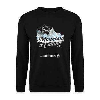 Hiking Mountain appelle Hike Vintage - Sweat-shirt Unisexe - noir - Devant - Alina (178cm) & Michal (187cm)