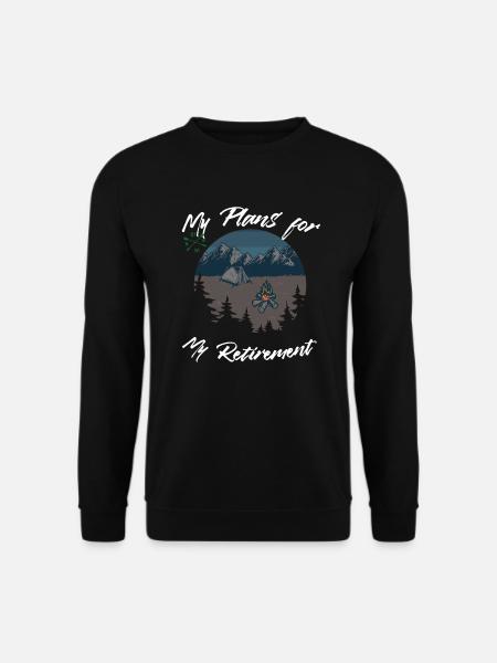 Camping Camper Rente Rentnerplanung - Unisex Pullover - Schwarz