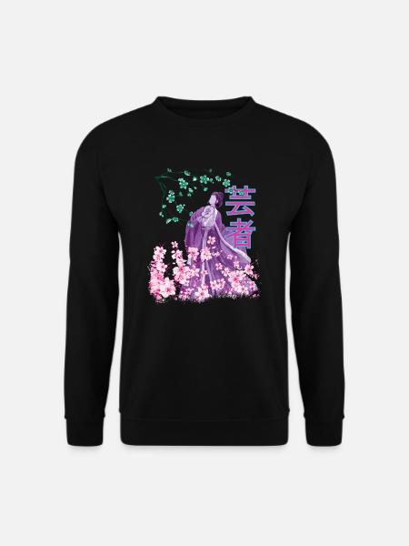 Retro Japan Geisha 80s Vaporwave - Sweat-shirt Unisexe - noir