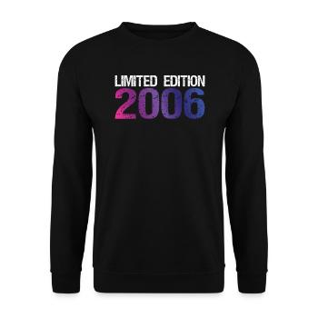 18th Birthday Limited Edition 2006 vintage - Unisex Sweatshirt - black - Front - Alina (178cm) & Michal (187cm)