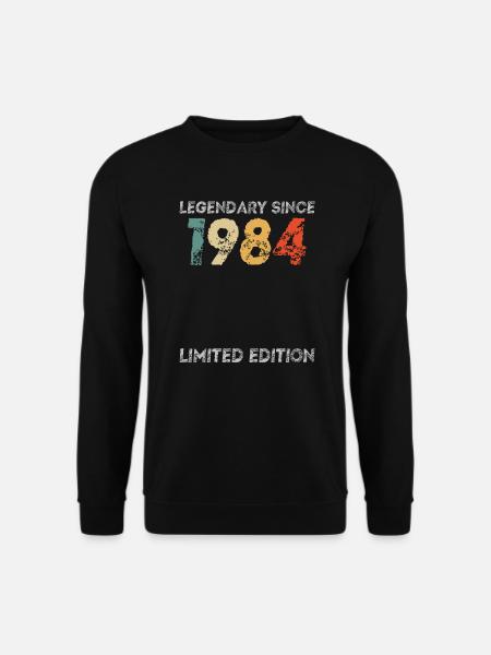40. Geburtstag Legendary Since 1984 vintage - Unisex Pullover - Schwarz