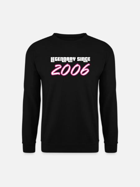 18. Geburtstag Legendary Since 2006 vintage - Unisex Pullover - Schwarz