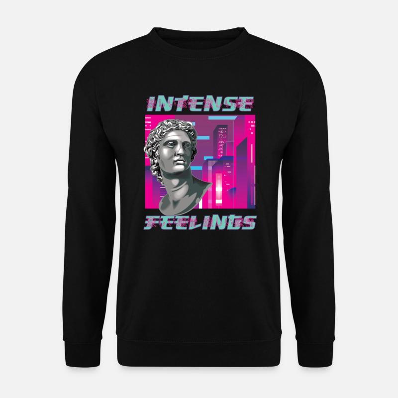 80s Retro Aesthetic Vaporwave - Unisex Sweatshirt - black