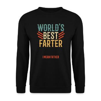 Dad Father Vintage Funny Saying - Unisex Sweatshirt - black - Front - Alina (178cm) & Michal (187cm)