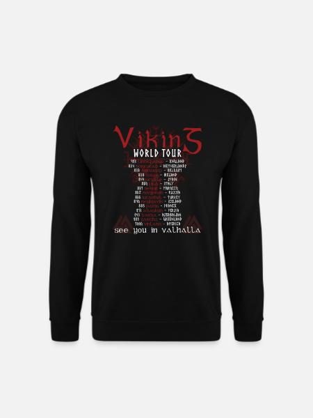 Wikinger Welttournee Valhalla - Unisex Pullover - Schwarz