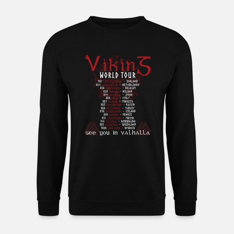 Wikinger Welttournee Valhalla - Unisex Pullover - Schwarz