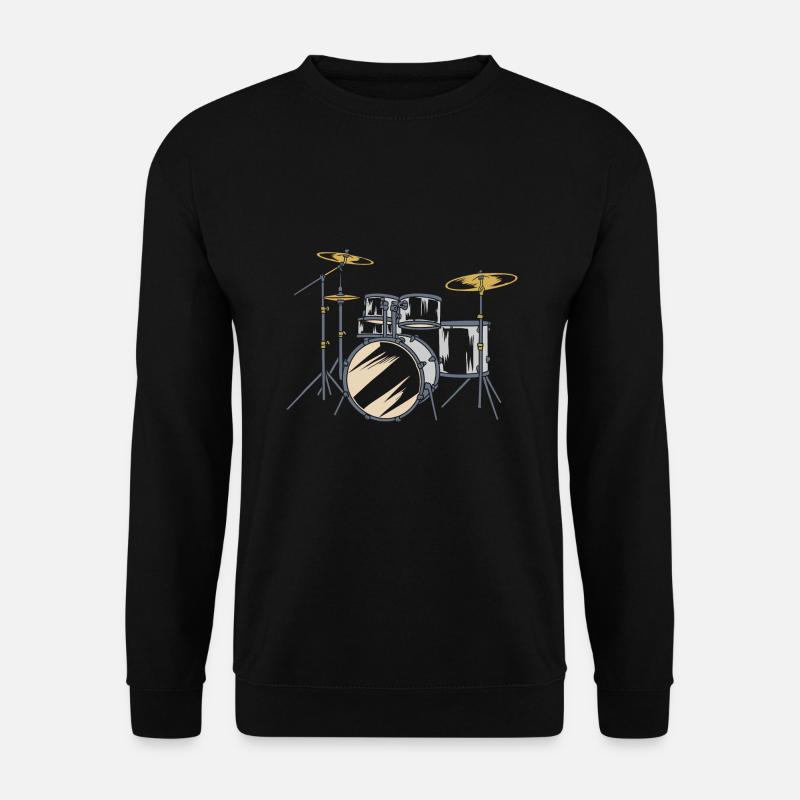 Schlagzeug Schlagzeuger Drums Drummer - Unisex Pullover - Schwarz