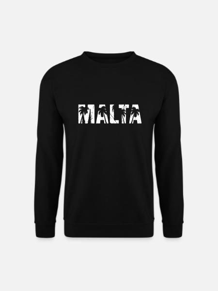 Malta Palm Trees - Unisex Sweatshirt - black