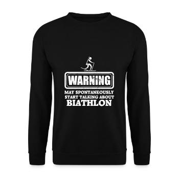 Biathlon - Unisex Pullover - Schwarz - Vorne - Alina (178cm) & Michal (187cm)