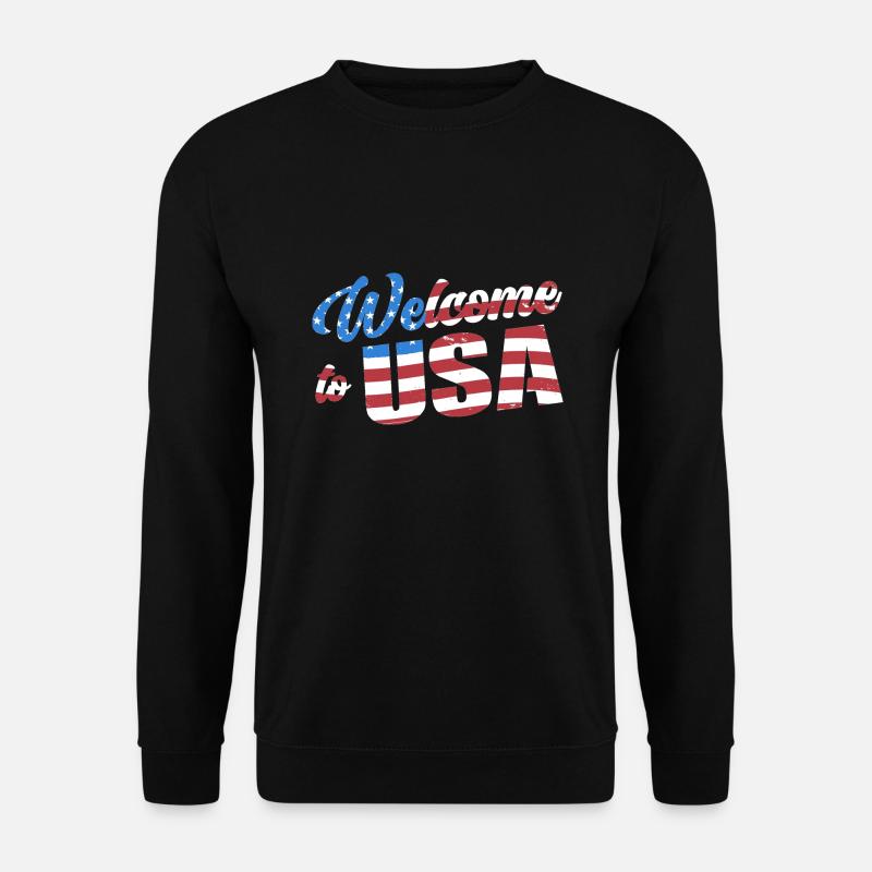 Welcome to USA - Unisex Sweatshirt - black